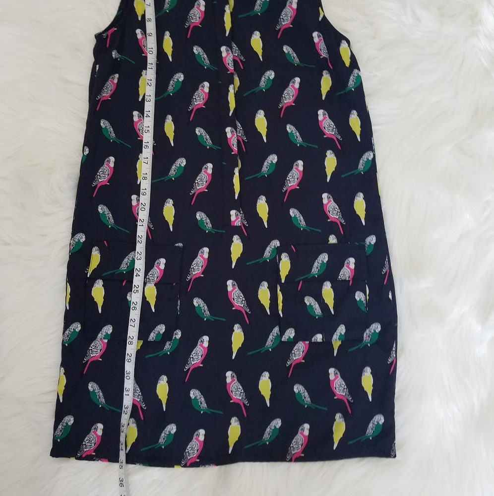 Banana Republic Navy Parakeet Dress Size 4 - Picture 10 of 10
